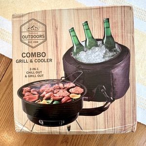 Outdoors Tailgate Grill & Cooler Combo